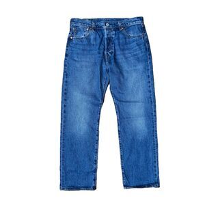 Levi's Premium 501 Relaxed Fit Selvedge Jeans Blue Men's Size 36x30 NWT RT$148